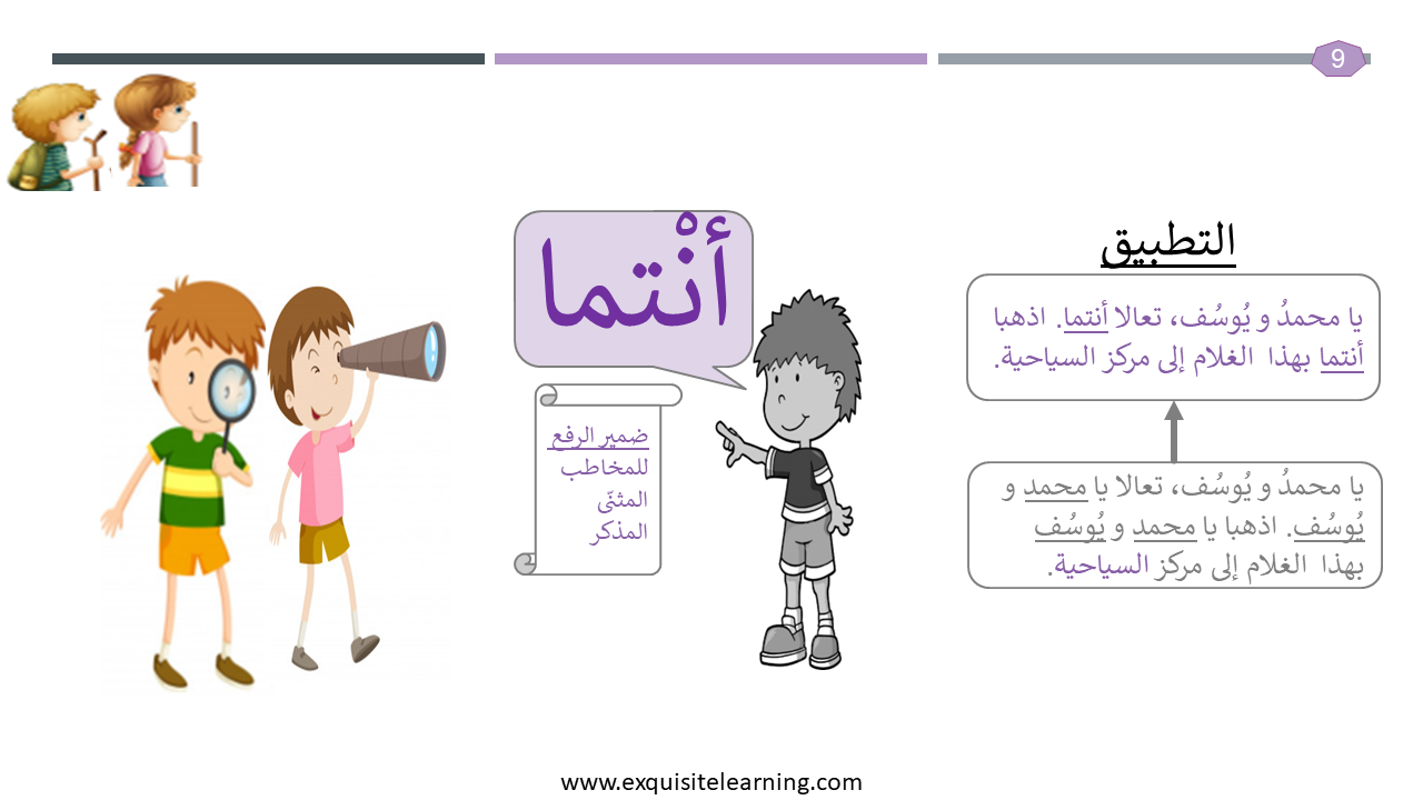 Arabic Pronoun - You (dual)